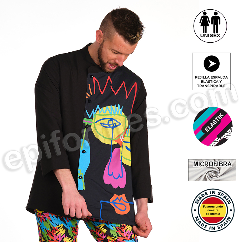 .Chaqueta de cocina unisex garabatos
