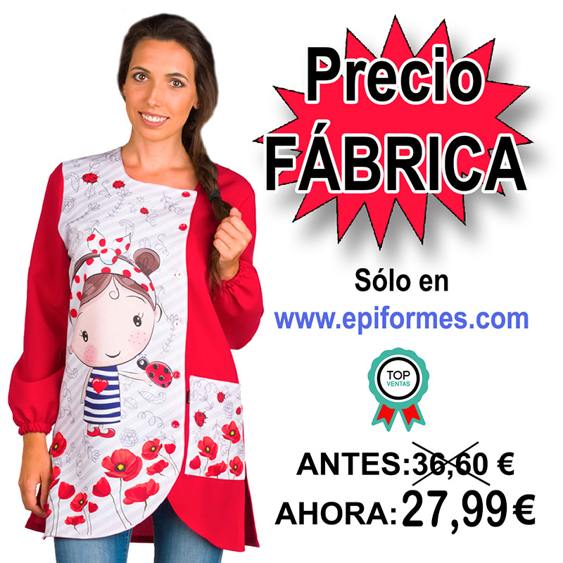 Babi maestra niña amapola Roja
