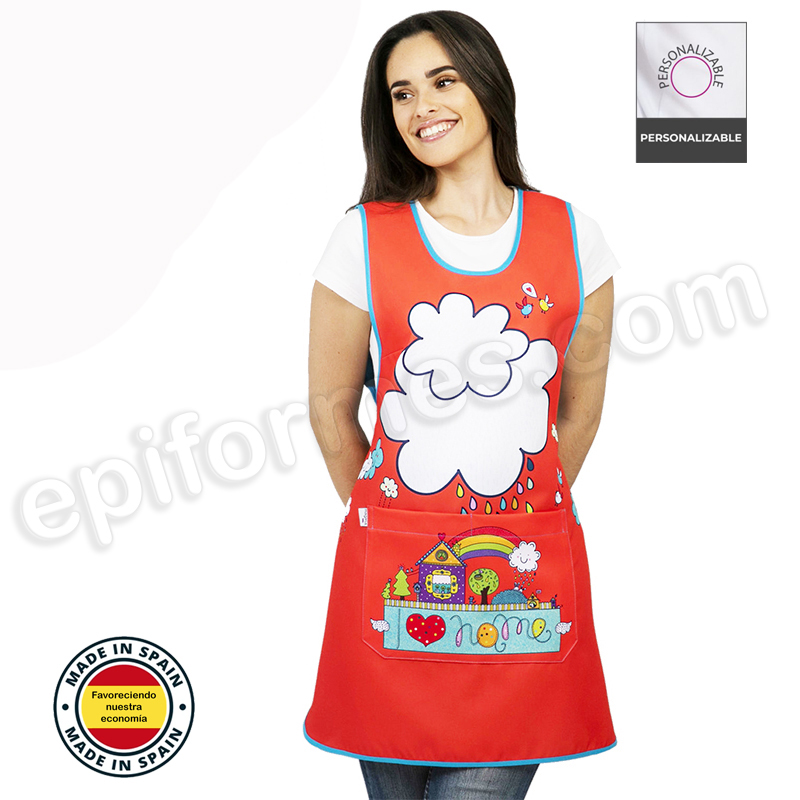 Estola maestra estampada nubes