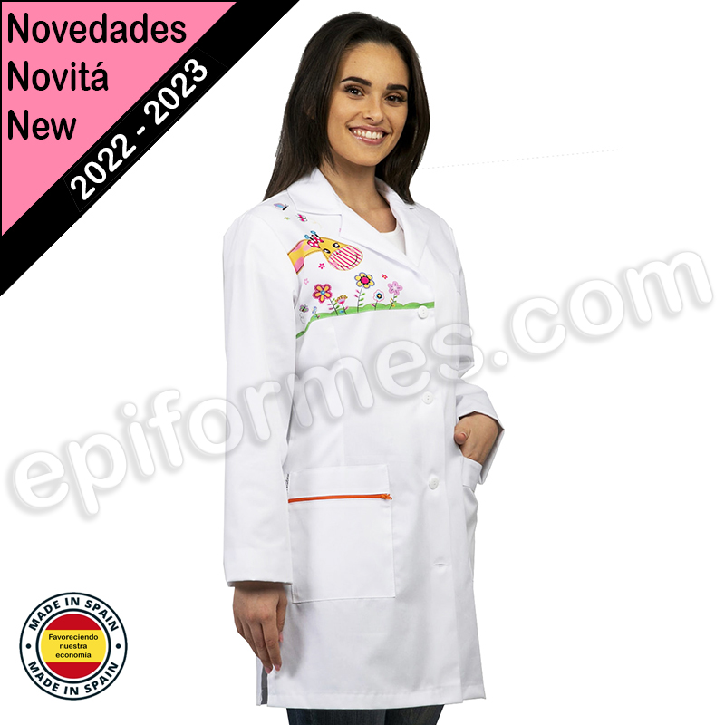 Bata maestra chica con estampado jirafa