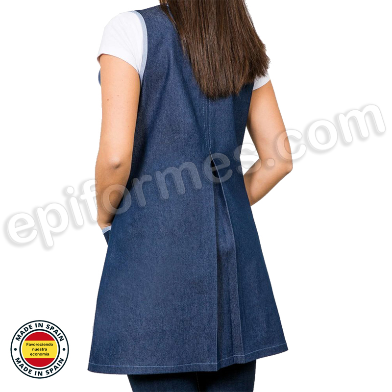 Bata maestra tejana bordado osito musical