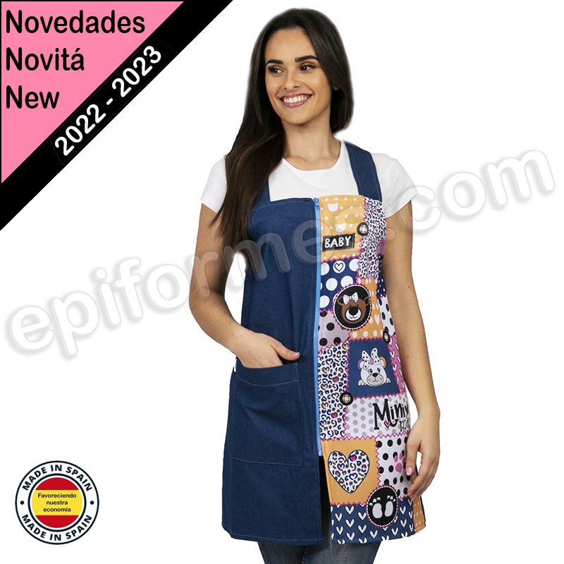 Pichi de maestra estampado patchwork
