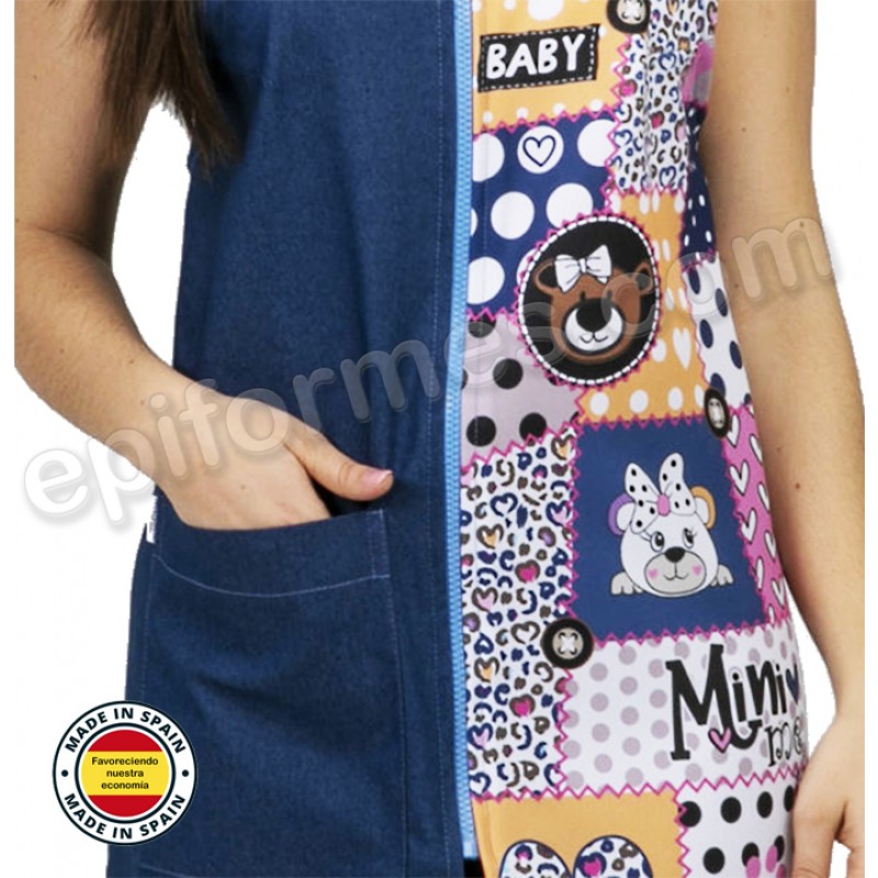 Pichi de maestra estampado patchwork