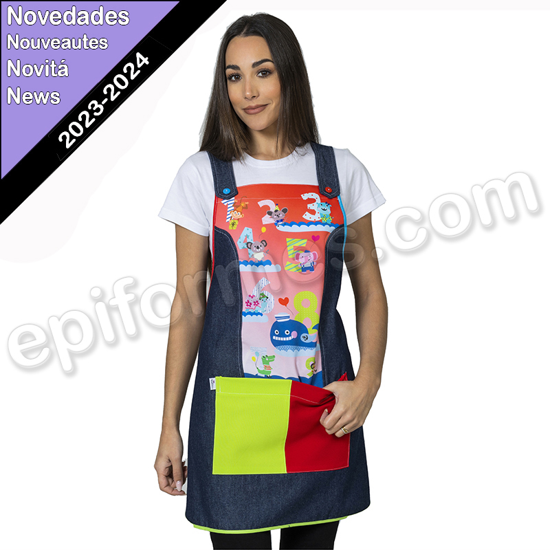 Estola maestra vaquera, estampada