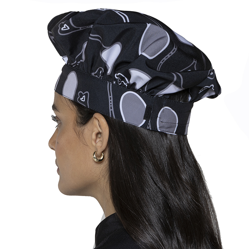 Gorro chef de cocina, estampado 