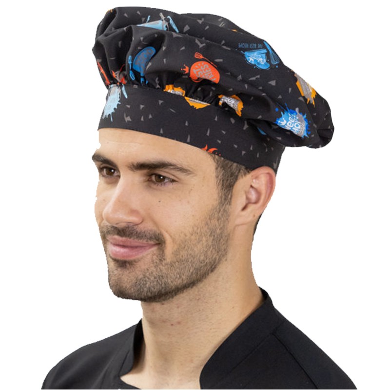 Gorro chef de cocina, estampado 