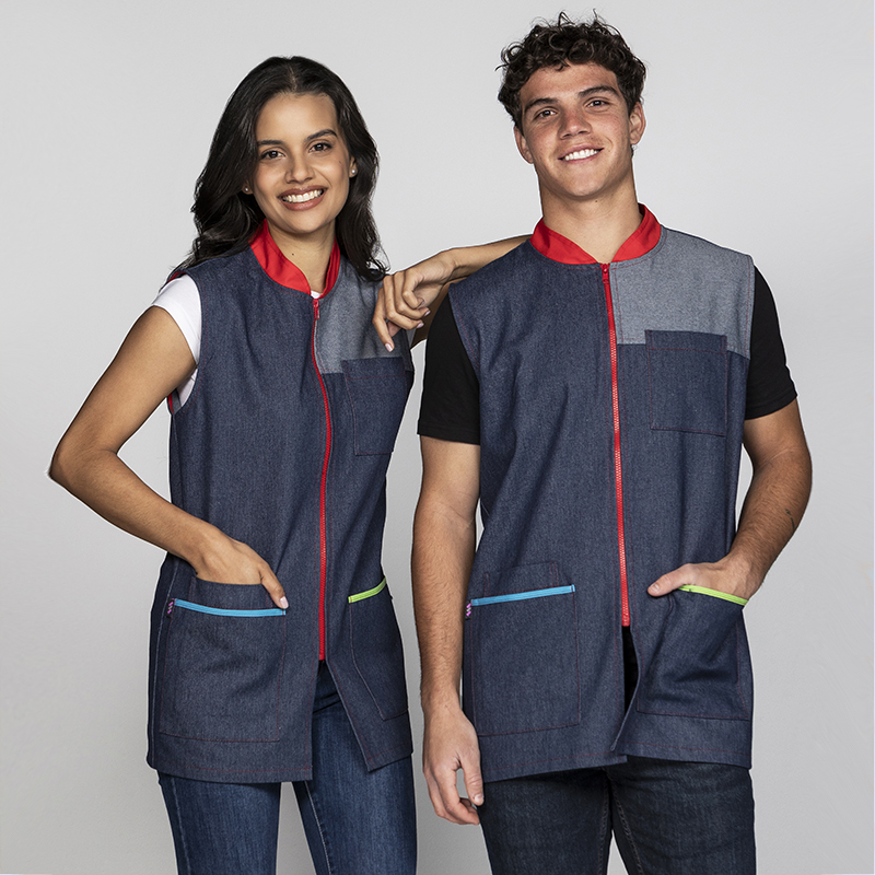 Casaca vaquera Unisex vivos colores