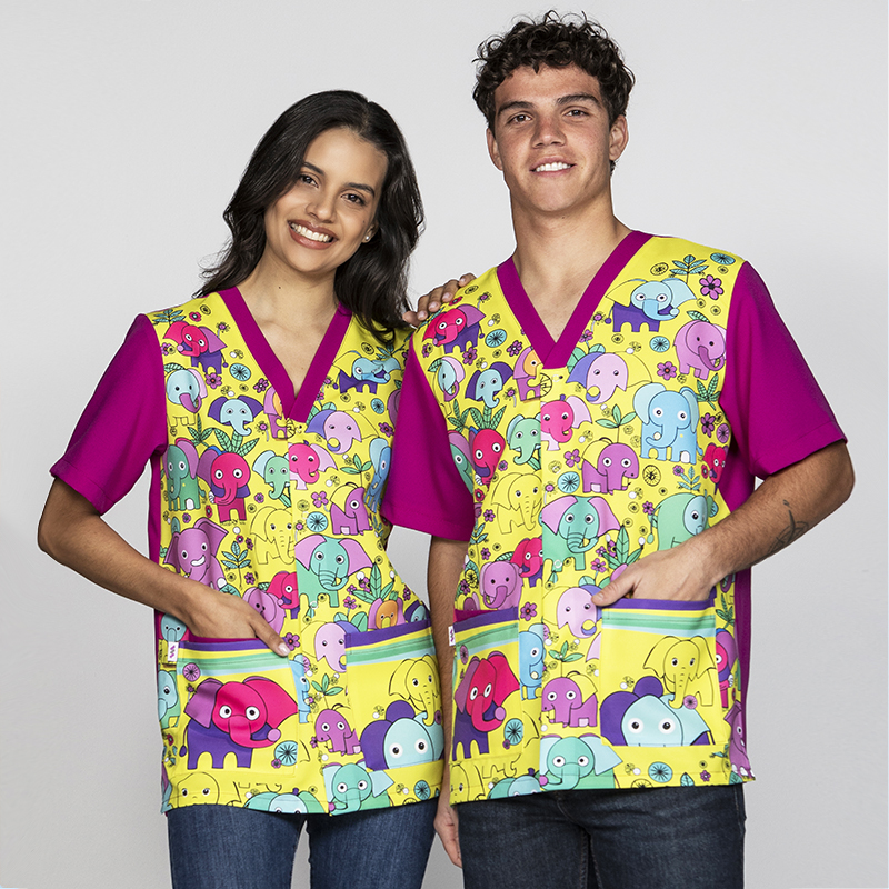 Casaca elefantes, con corchetes