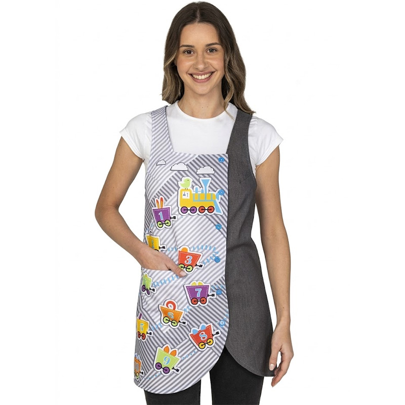 Pichi de Maestra Vaquero Tren - Denim Stretch