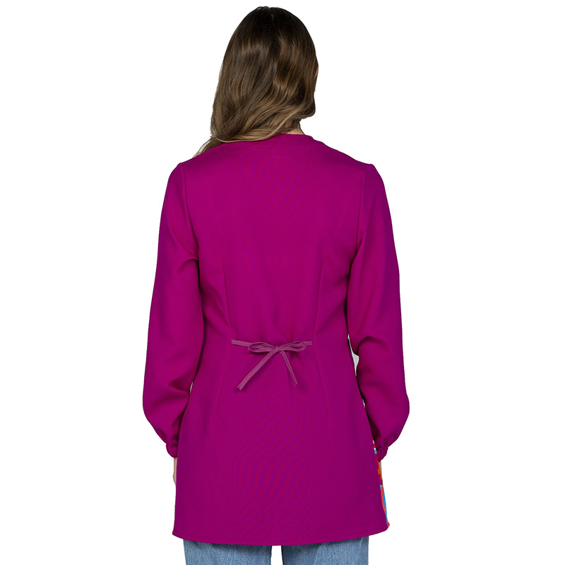 Bata de Maestra Manga Larga Letras - Microfibra