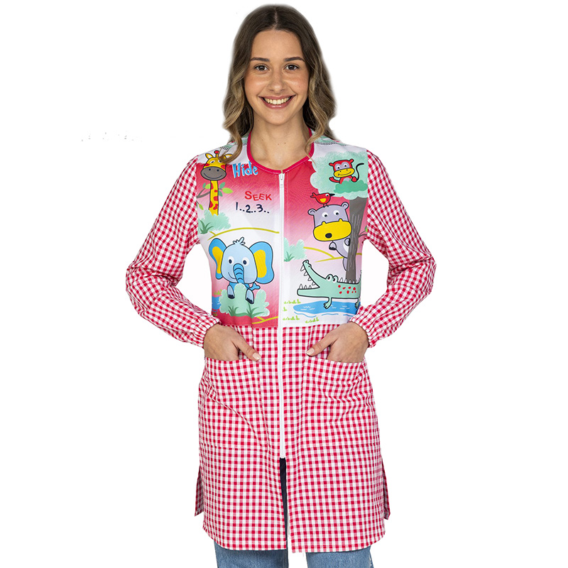 Bata Larga de Maestra Manga Larga Selva