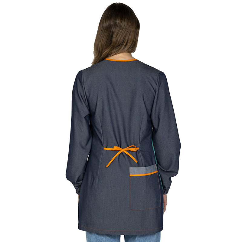 Bata Corta Maestra Vaquera Cebras - Viscosa Elást...