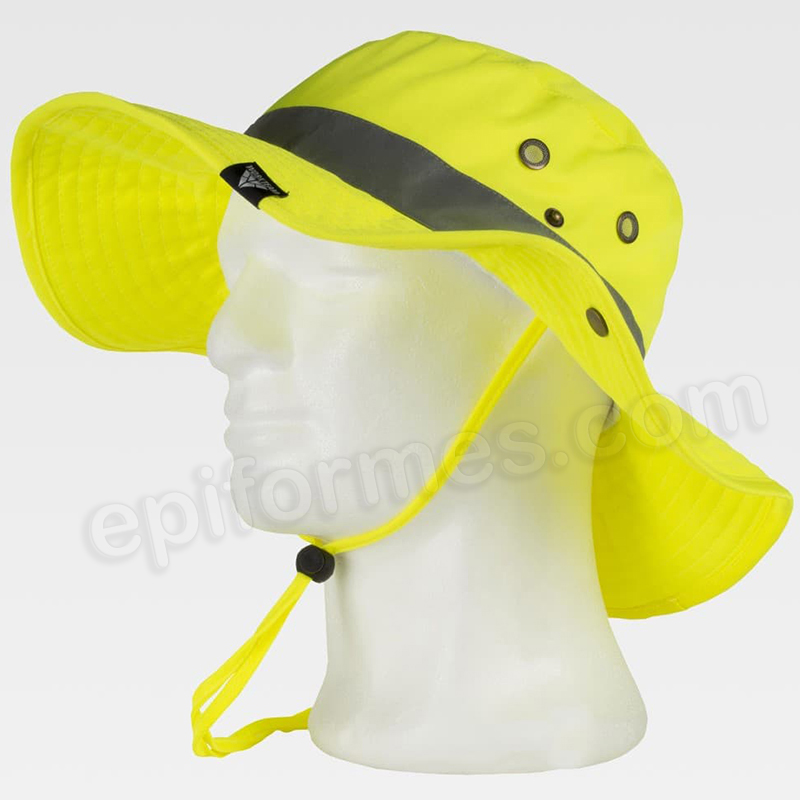 Gorro safari amarillo fluor AV