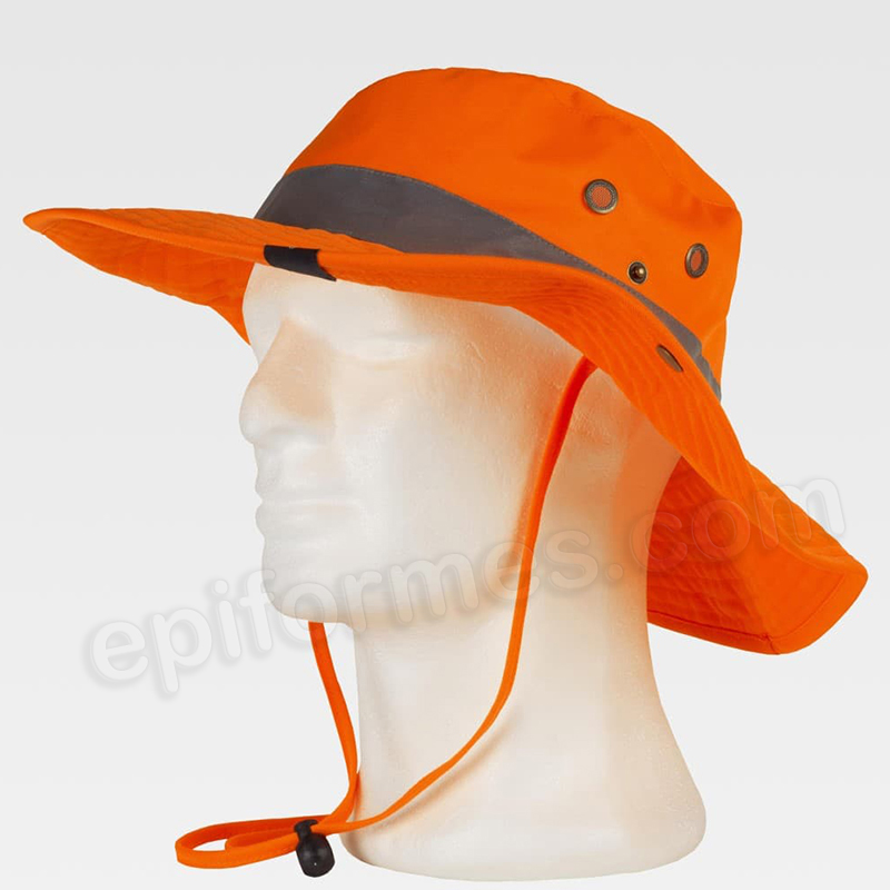 Gorro safari naranja fluor AV