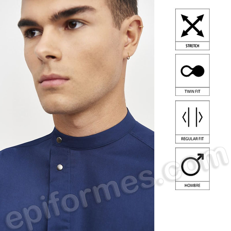 Camisa Cierre Inclinado Regular Fit hombre