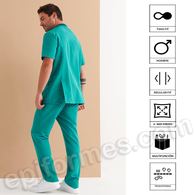 Casaca sanitaria, regular fit para hombre