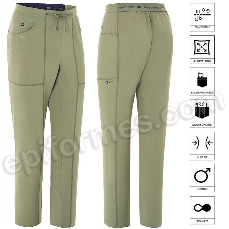 Pantalón Deportivo Sanitario Slim Fit, hombre