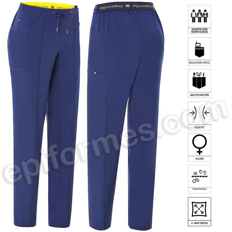 Pantalón Deportivo Sanitario Slim Fit mujer