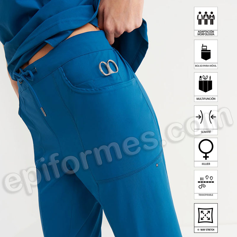 Pantalón Deportivo Sanitario Slim Fit mujer