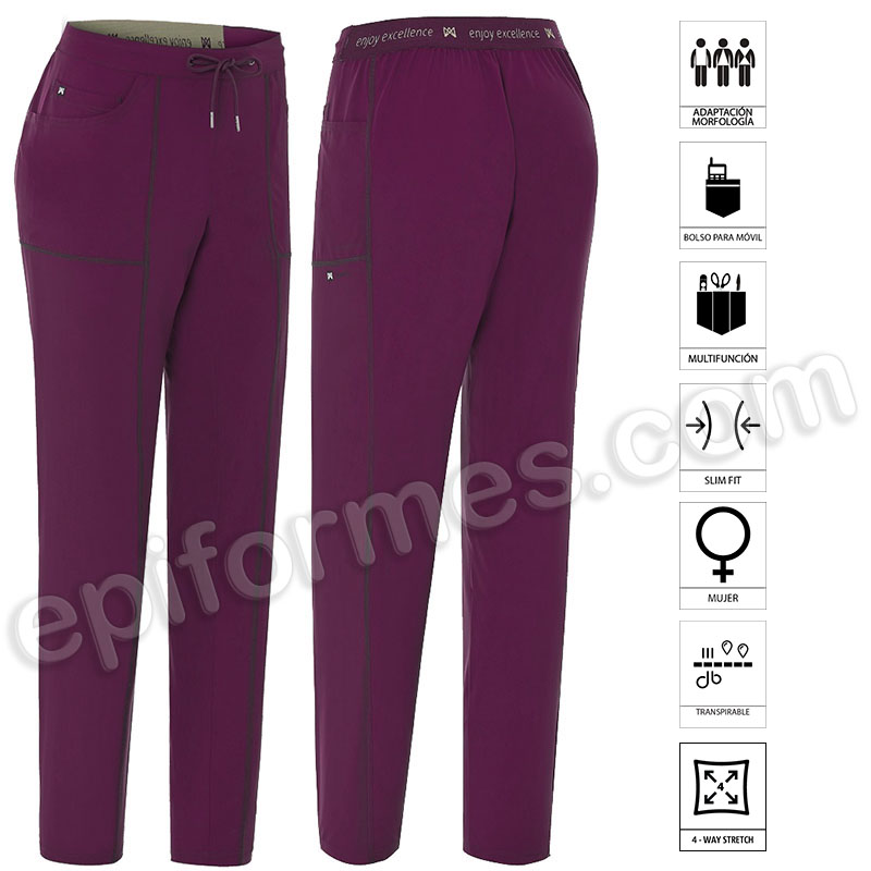 Pantalón Deportivo Sanitario Slim Fit mujer