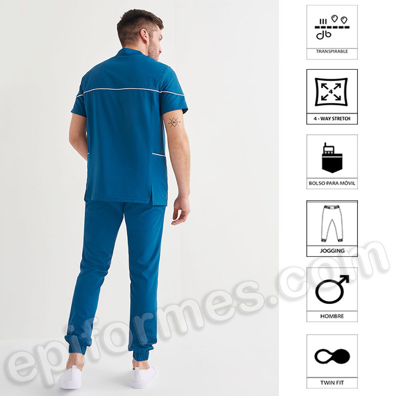 Pantalón sanitario para hombre tipo jogging.