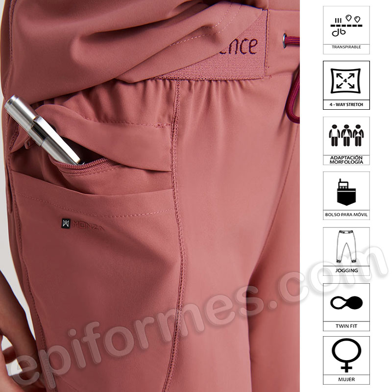 Pantalón sanitario para mujer tipo jogging.