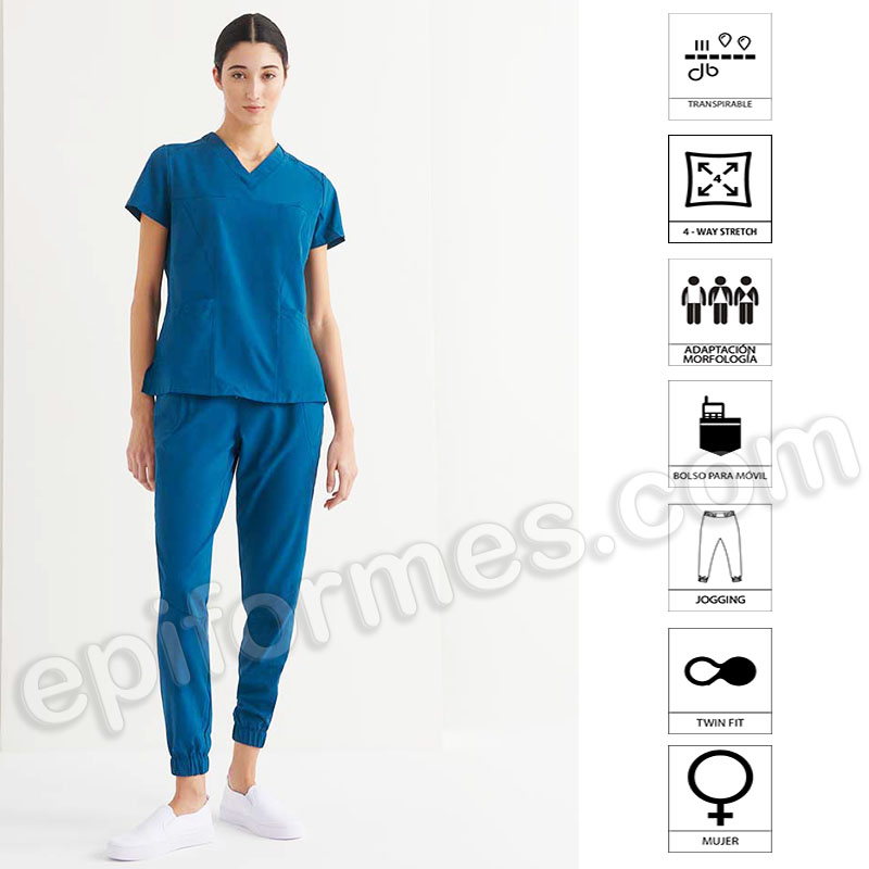 Pantalón sanitario para mujer tipo jogging.