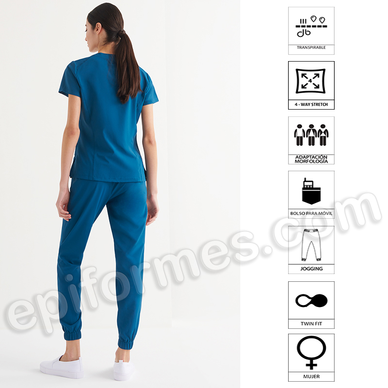 Pantalón sanitario para mujer tipo jogging.