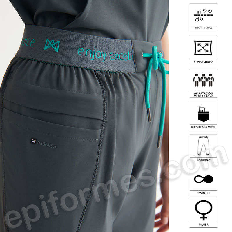 Pantalón sanitario para mujer tipo jogging.