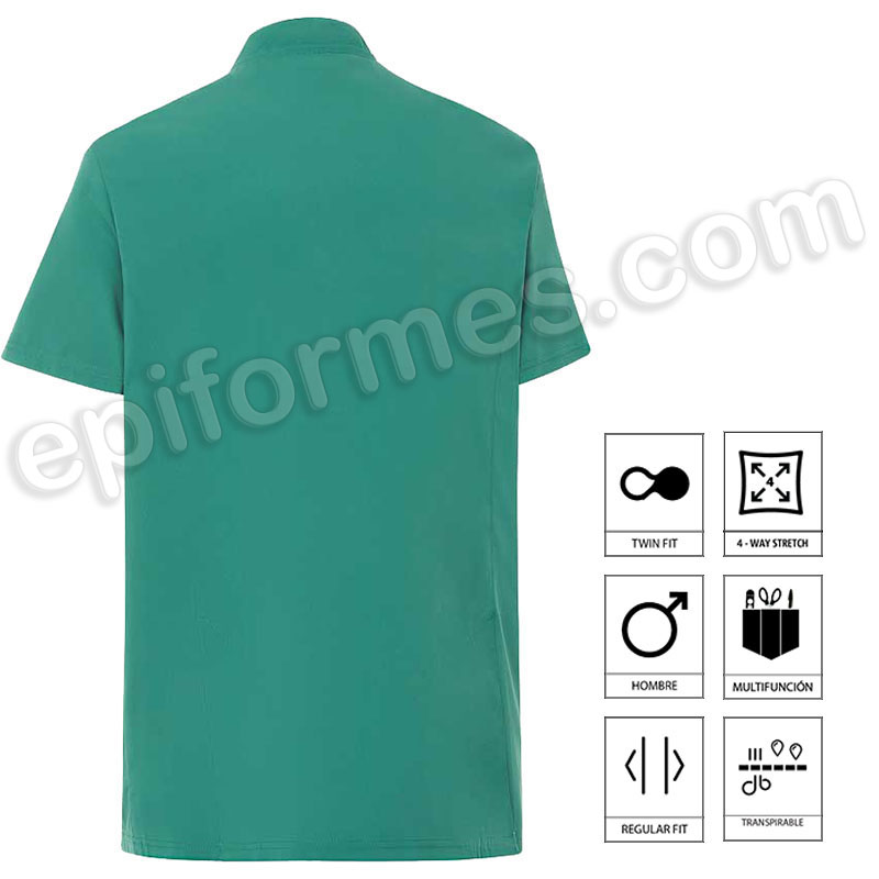 Casaca Sanitaria Cuello Mao Regular Fit hombre