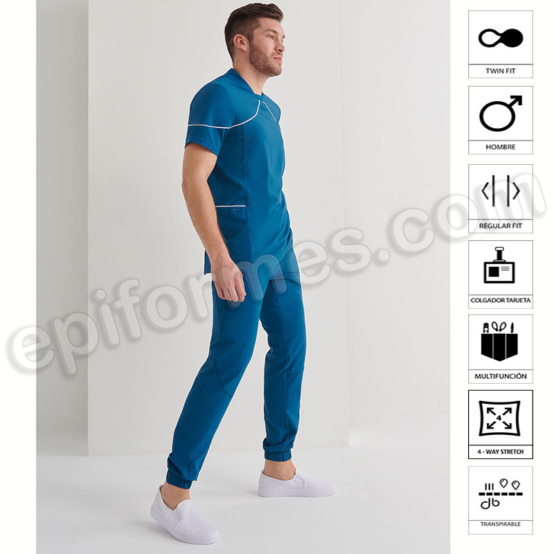 Casaca sanitaria para hombre,regular fit