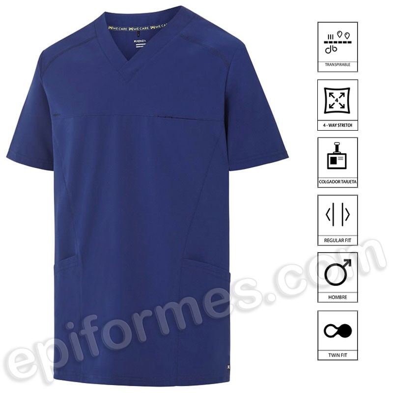 Casaca Sanitaria Cuello V Regular Fit hombre