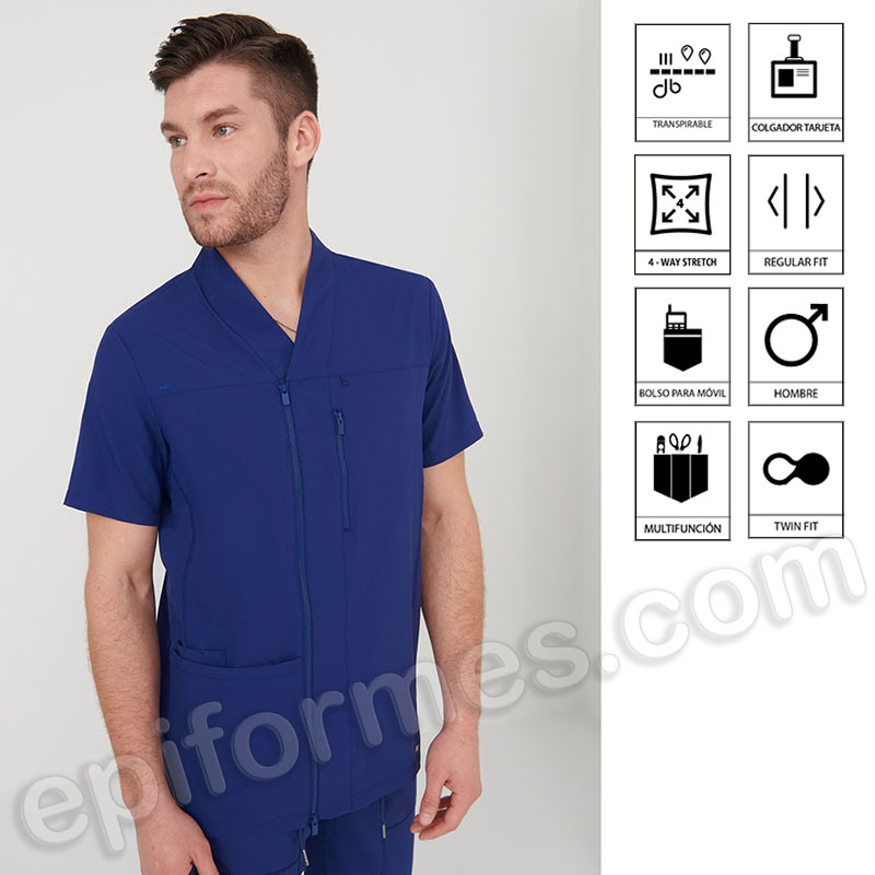 Chaqueta Sanitaria Cremallera Regular Fit hombre