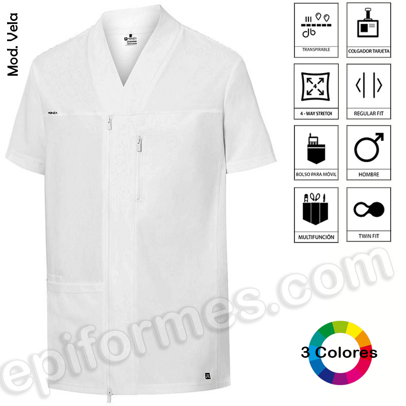 Chaqueta Sanitaria Cremallera Regular Fit hombre