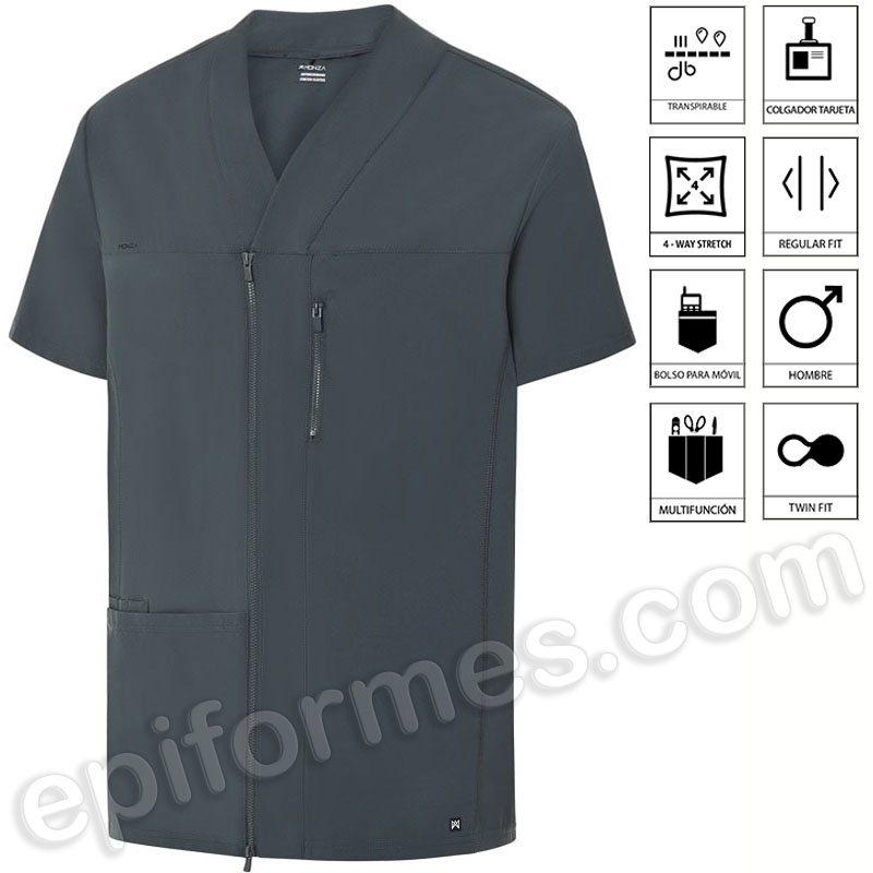 Chaqueta Sanitaria Cremallera Regular Fit hombre