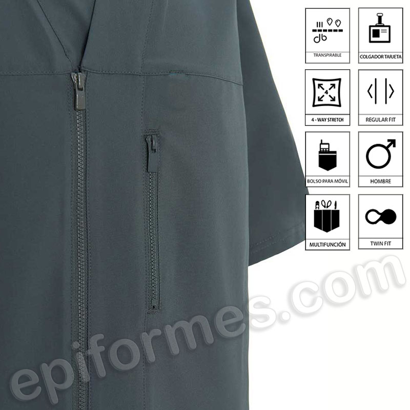 Chaqueta Sanitaria Cremallera Regular Fit hombre