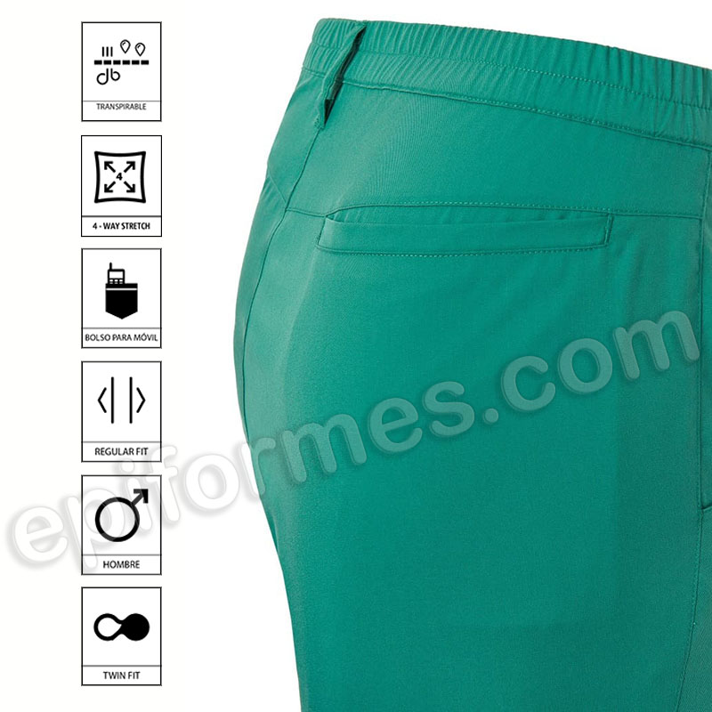 Pantalón sanitario para hombre regular fit.