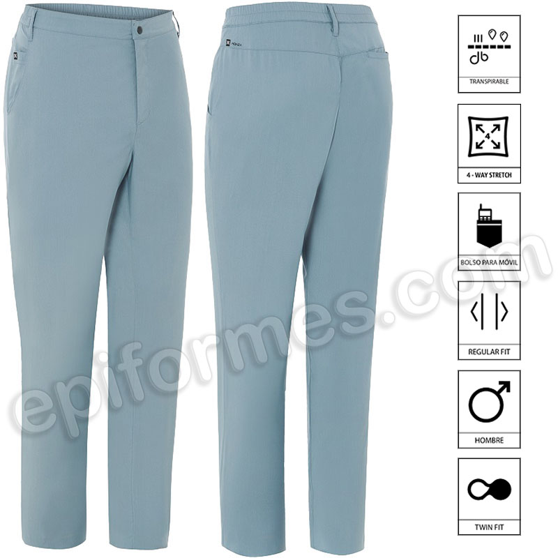 Pantalón sanitario para hombre regular fit.