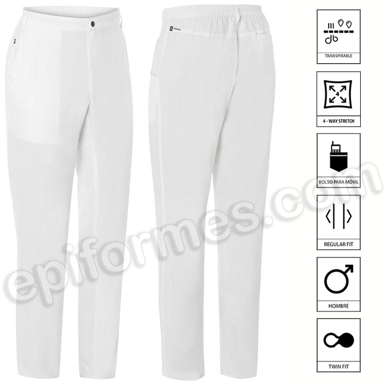 Pantalón sanitario para hombre regular fit.