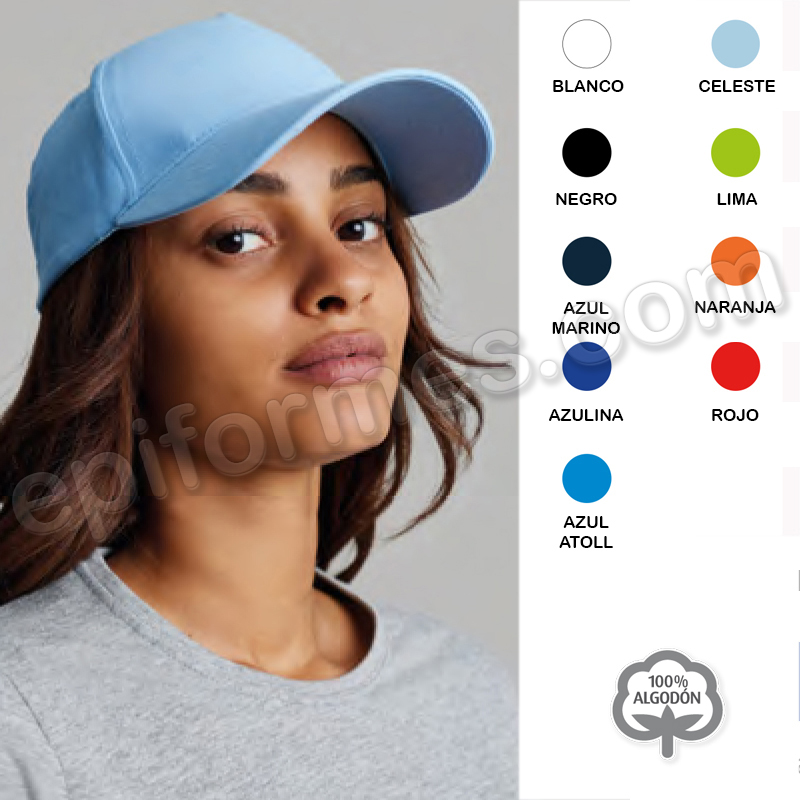 Gorra deportiva con visera 9 colores