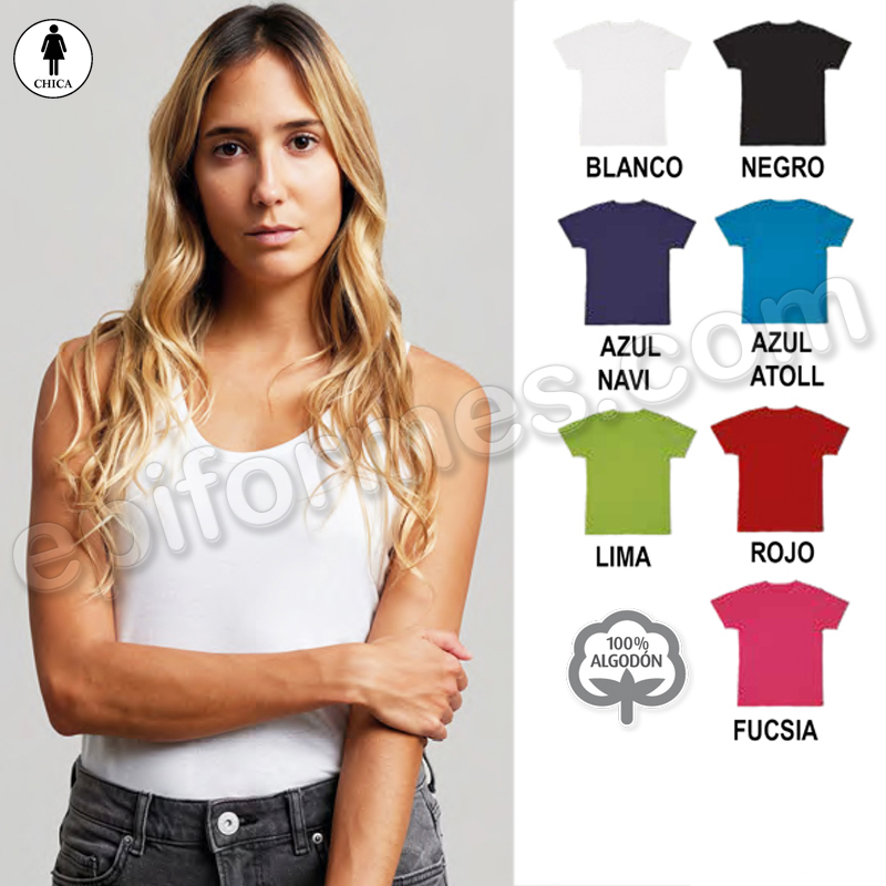 Camiseta de tirantes, espalda nadadora 7 colores