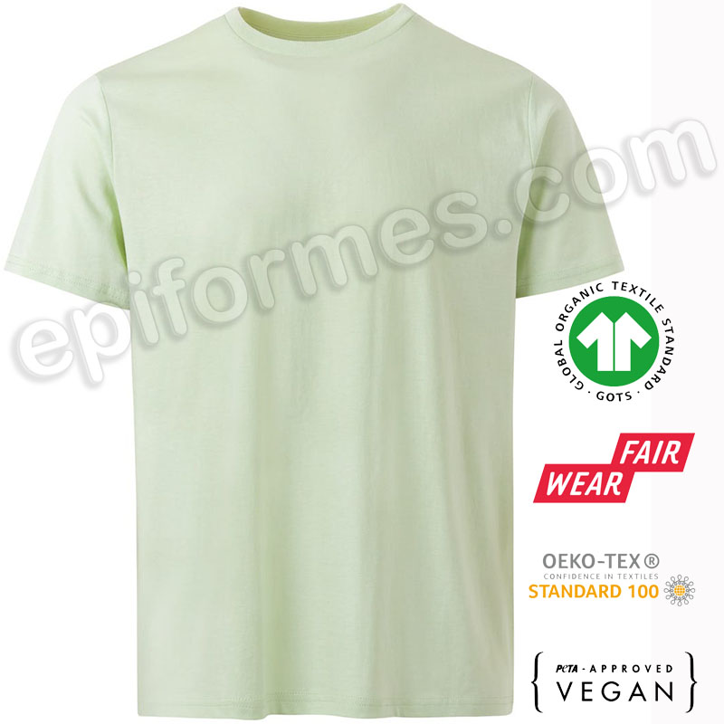 Camiseta ecológica Natura. CERTIFICADA