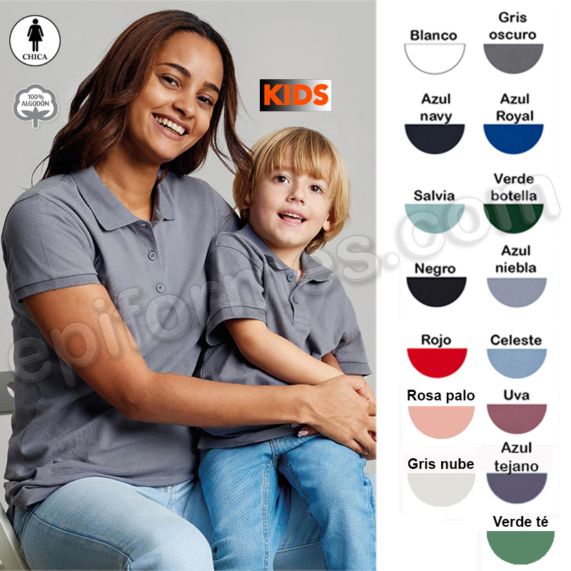 Polo para niño en 15 colores
