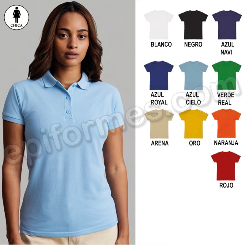 Polo manga corta chica 10 colores