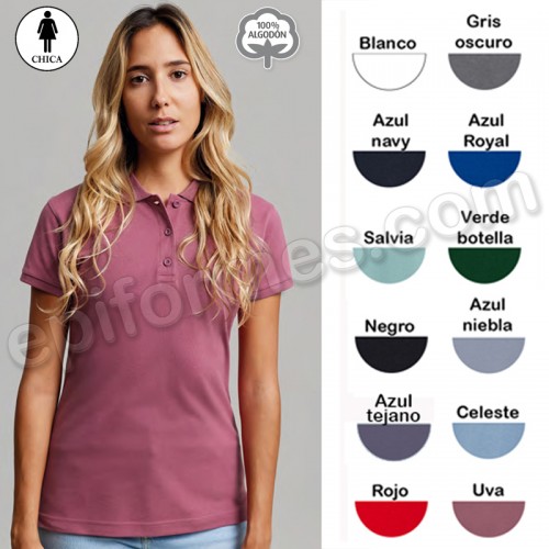 Polo trabajo señora  12 colores 