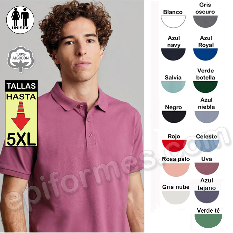 Polo trabajo 13 colores 