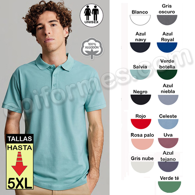 Polo trabajo 13 colores 