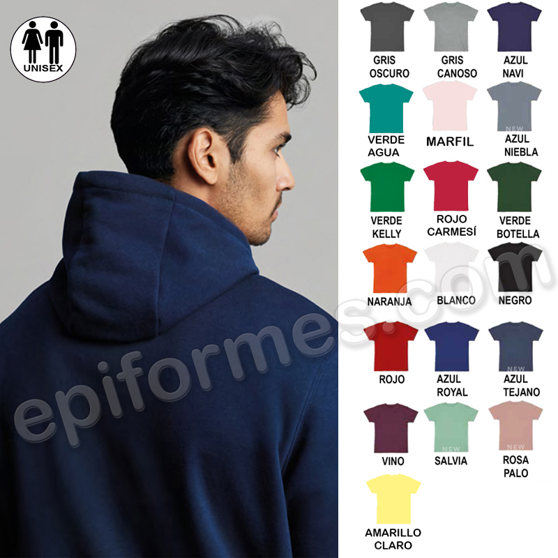 Sudadera con capucha 18 colores