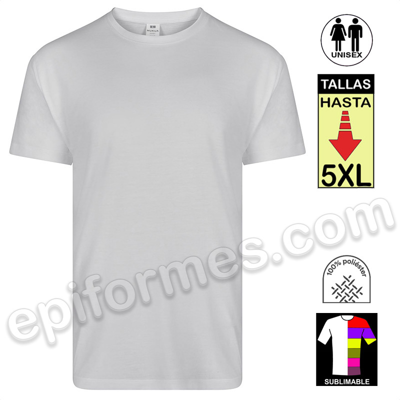 Camiseta sublimable en 7 colores