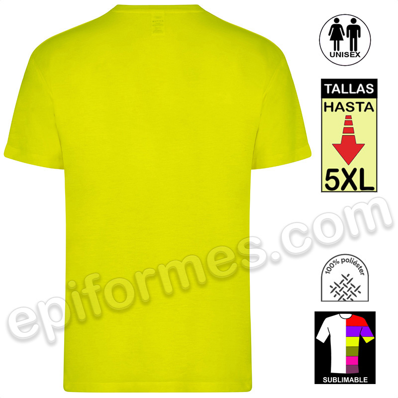 Camiseta sublimable en 7 colores